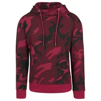 URBAN CLASSICS Camo Sweatshirt Bordeaux Camouflage L