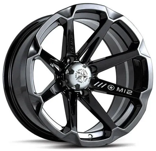 MSA WHEELS M12 Diesel Utility Felge - schwarz 14x7, schwarz