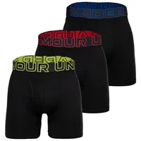 Under Armour Boxershort 3er Pack in Schwarz/Hellgrün/Blau/Rot | Gr.: