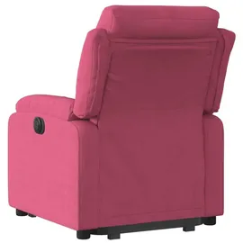 vidaXL Relaxsessel mit Aufstehhilfe Samt 144,5 x 82 x 0 cm Weinrot