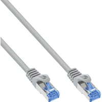 InLine Patch-Kabel Cat,6A, S/FTP, TPE flexibel, grau, 5m