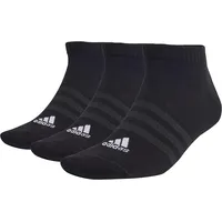 adidas Thin and Light Sportswear Low-Cut Socken, 3 Paar Black / White 46-48