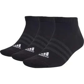 adidas Thin and Light Sportswear Low-Cut Socken, 3 Paar Black / White 46-48