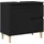 vidaXL Waschbeckenunterschrank 65 x 33 x 60 cm Schwarz Eichen-Optik