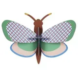 boni-shop Studio ROOF Ornament Bastel-Set 3D Wandobjekt Gitterschmetterling