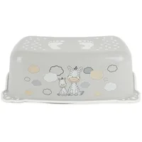 Bieco Kinder Tritthocker Zebra, Anti Rutsch Funktion | einstufig, Höhe 14cm | Größe 42x28cm |Tritthocker Kinder | Hocker Kinder Bad | Tritt Kinder | | Kinderhocker Bad tritthocker Kind