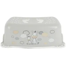 Bieco Kinder Tritthocker Zebra, Anti Rutsch Funktion | einstufig, Höhe 14cm | Größe 42x28cm |Tritthocker Kinder | Hocker Kinder Bad | Tritt Kinder | | Kinderhocker Bad tritthocker Kind