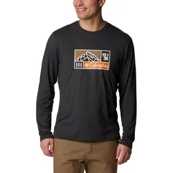 Long Sleeve Sport T-Shirt Tech Trail Long Sleeve Graphic Herren - Schwarz SCHWARZ XL