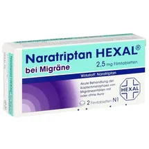 Hexal Naratriptan HEXAL bei Migräne 2,5 mg Filmtabletten