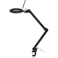 goobay 64986 LED Lupenleuchte mit Klemme/Lupenlampe aus Plastik / 10 W Leistungsaufnahme/Lichtstrom 800 lm/Betriebsspannung 230 V (AC) / Schwarz