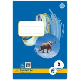 Staufen Schulheft Style, 040416003 A4 16 Blatt 80g/qm 21 Doppellinien
