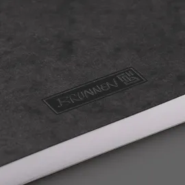 Brunnen Notizbuch DIN A5 kariert, schwarz Softcover 192 Seiten, 1 St.