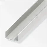 Alfer - Rechteck-u-profil 19,5 X 35,5 X 1000 Mm Weiß Kunststoff Profile U Schiene