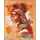 Lanarte Zählmusterpackung Afrikanische Frau Kreuzstich, Baumwolle, Mehrfarbig, 39.0 x 49.0 x 0.30 cm