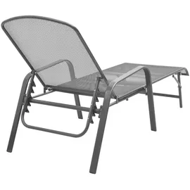 vidaXL Sonnenliege 119 x 63 x 0 cm Anthrazit