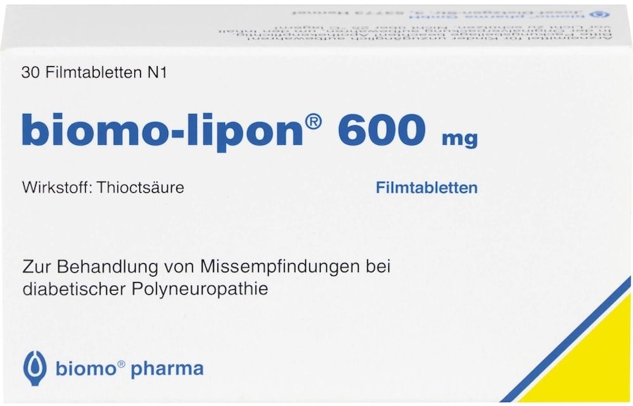 biomo BIOMO-lipon 600 mg Filmtabletten Nahrungsergänzung