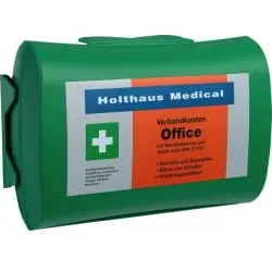 Holthaus Medical Betriebsverbandkasten Office, DIN 13157 63158 , Maße: 26 x 17 x 9 cm, Farbe: grün