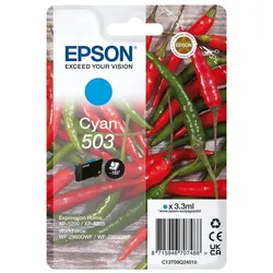 Epson Original 503 Chilischoten Druckerpatrone - cyan (C13T09Q24010)