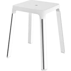 Keuco AXESS Hocker, Accessoires, chrom / weiß