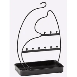 Schmuckständer HEINE HOME, schwarz, B:21cm H:33cm T:12,5cm, Metall, Aufbewahrungsboxen