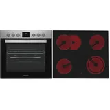 Respekta HS3000-33 Herdset mit Glaskeramikkochfeld