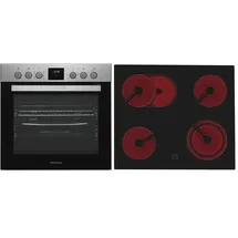 Respekta HS3000-33 Herdset mit Glaskeramikkochfeld