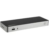 Startech Dual Monitor USB C Dock - Pd USB-C 4 Ports), Dockingstation / USB Hub, Schwarz, Silber