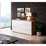 INOSIGN Sideboard »PARIS«, (1 St.), Moderne 110cm breite grifflose Kommode, vielseitig einsetzbar, weiß