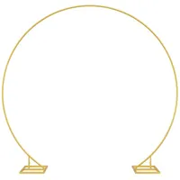 vidaXL Hochzeitsbogen 220 x 200 cm Gold/Stahl
