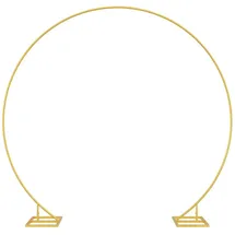 vidaXL Hochzeitsbogen Gold 220 x 45 x 200 cm Stahl