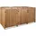 Proregal Mülltonnenbox 126 x 238 x 98 cm braun