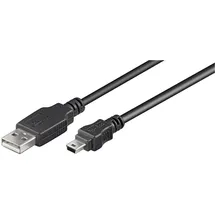 MicroConnect USB-A auf Mini-USB 10 m Schwarz