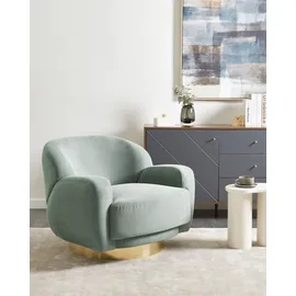 Beliani Sessel LEJRE Stoff 72 x 71 x 70 cm Hellgrün