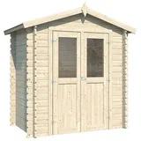 WOODTEX Gartenhaus Mini 2 D 2,20 x 2,20 m Natur