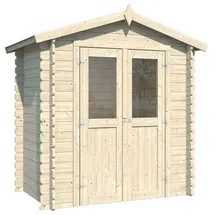 WOODTEX Gartenhaus Mini 2 D 2,20 x 2,20 m Natur