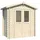 WOODTEX Gartenhaus Mini 2 D 2,20 x 2,20 m Natur