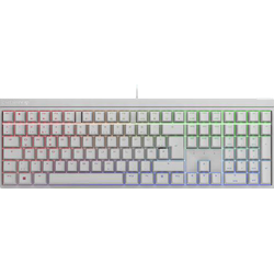 CHERRY MX 2.0S RGB, Gaming Tastatur, Mechanisch, Cherry Black, kabelgebunden, Weiß