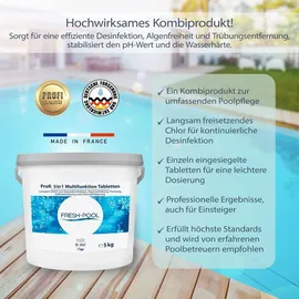 fresh-pool Profi 5in1 Multifunktion Tabletten 200g 5 kg
