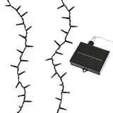 MARELIDA LED Solar Lichterkette - 360 warmweiße LED - 8 Funktionen - L: 27m - per USB Außen Garten Outdoor