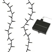 MARELIDA LED Solar Lichterkette - 360 warmweiße LED - 8 Funktionen - L: 27m - per USB Außen Garten Outdoor