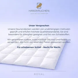 HANSKRUCHEN Hanskruchen, Royal (820 g, Daune, 155 x 200 cm