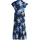 Betty & Co Damen Stufenkleid mit Print 36, Dunkelblau/Blau - 36