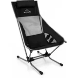 normani Campingstuhl Campingstuhl Witchai, Ultraleichter Strandstuhl Beachchair bis 150 kg Outdoorstuhl grau