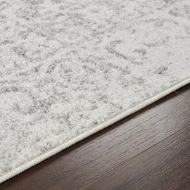 livabliss Teppich SYRACUSA, 275x200 cm, oval, Höhe: 11 mm, Vintage Orientteppich, Traditional Kurzflor Boho Wohnzimmerteppich grau
