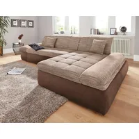 DOMO collection Ecksofa »PB Moric wahlweise mit Bettfunktion + Armteilverstellung, L-Form« im XXL-Format, B/T/H:300/172/80 cm, feine Steppung