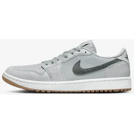 Jordan Air Jordan 1 Low G Golfschuh Wolf Grey/White/Gum Medium Brown/Iron Grey 43