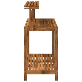 vidaXL Umtopfbank 111,5 x 48,5 x 107 cm Massivholz beige/braun
