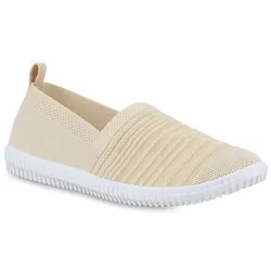 Damen Slip Ons in Beige