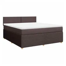 vidaXL Boxspringbett 180 x 200 cm Dunkelbraun