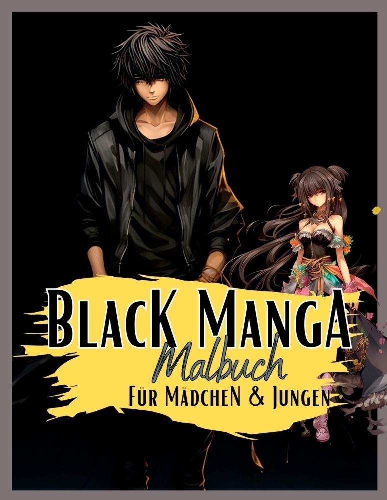 Black Manga Malbuch. - Lucy ́s Manga Malbücher  Kartoniert (TB)